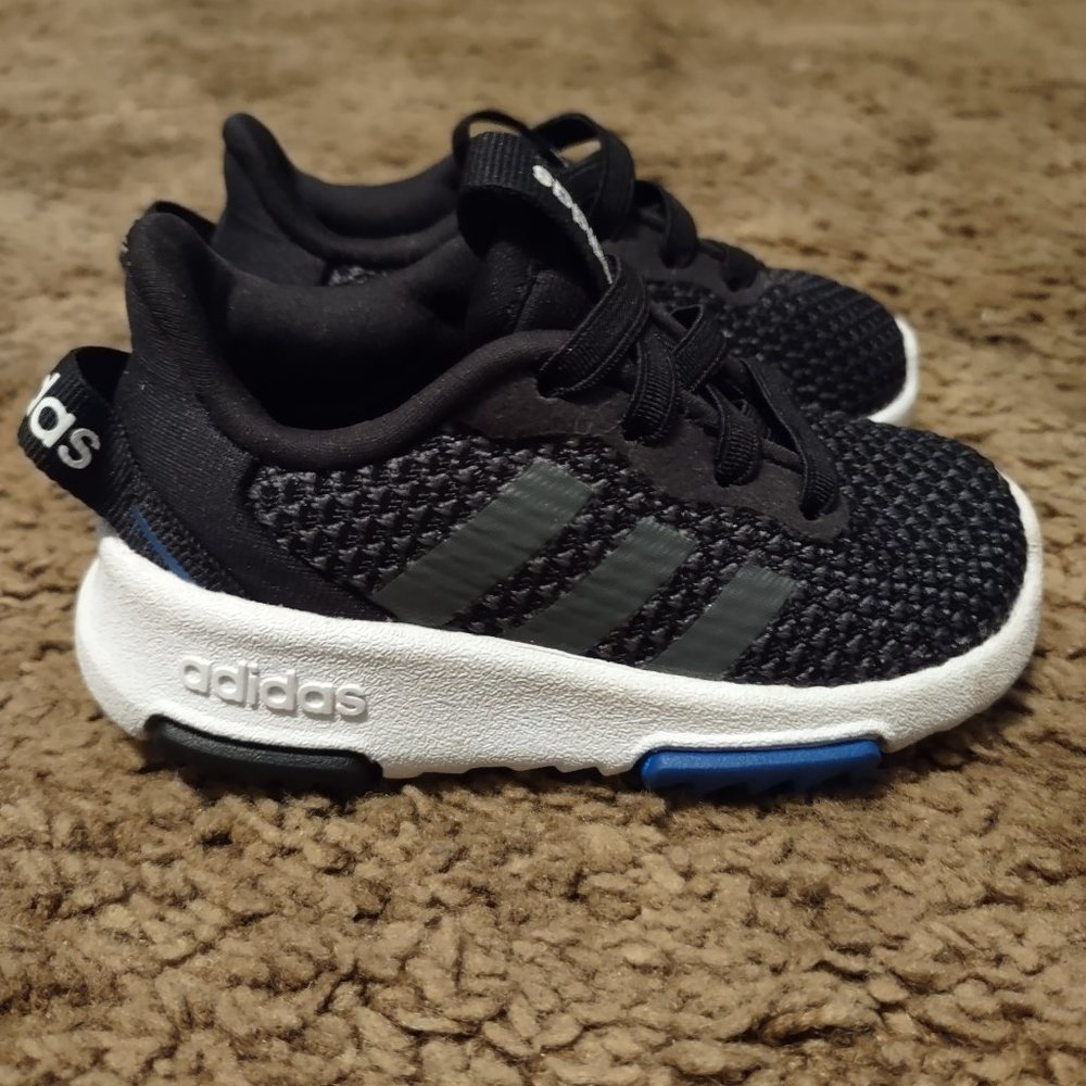 adidas Kids Black Mesh Athletic Sneakers